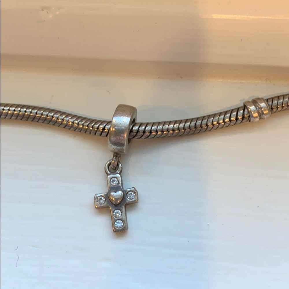 Cross pandora charm